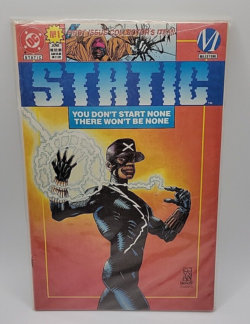 Static #1B (DC Milestone 1993) - 1st Appearance Static Shock 6.5 - 7 Read Descri