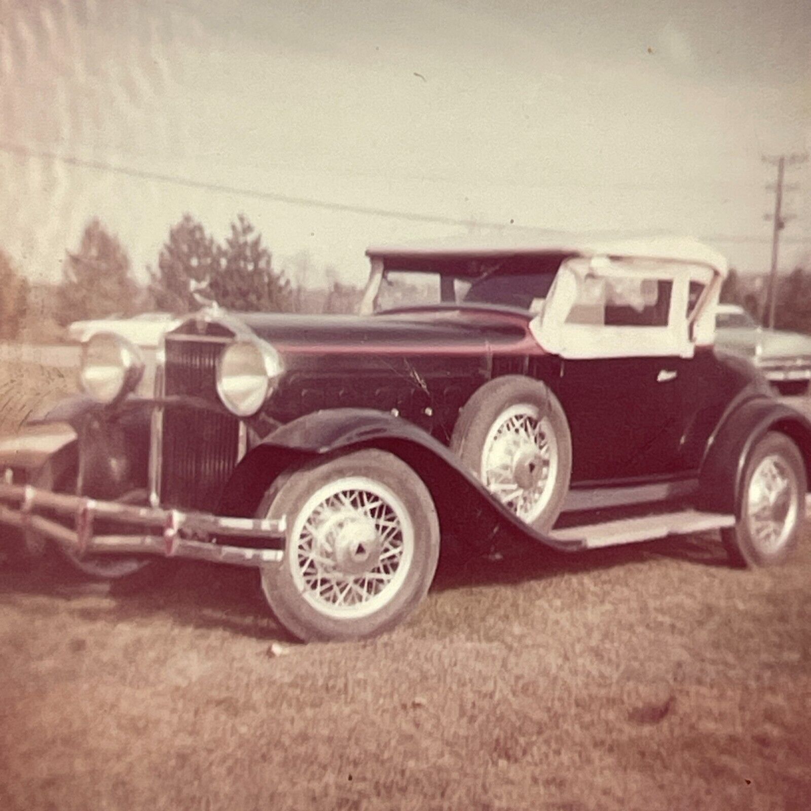 WF Photograph From 1960's of a 1930 Hudson Eight Roadster Artistic View 