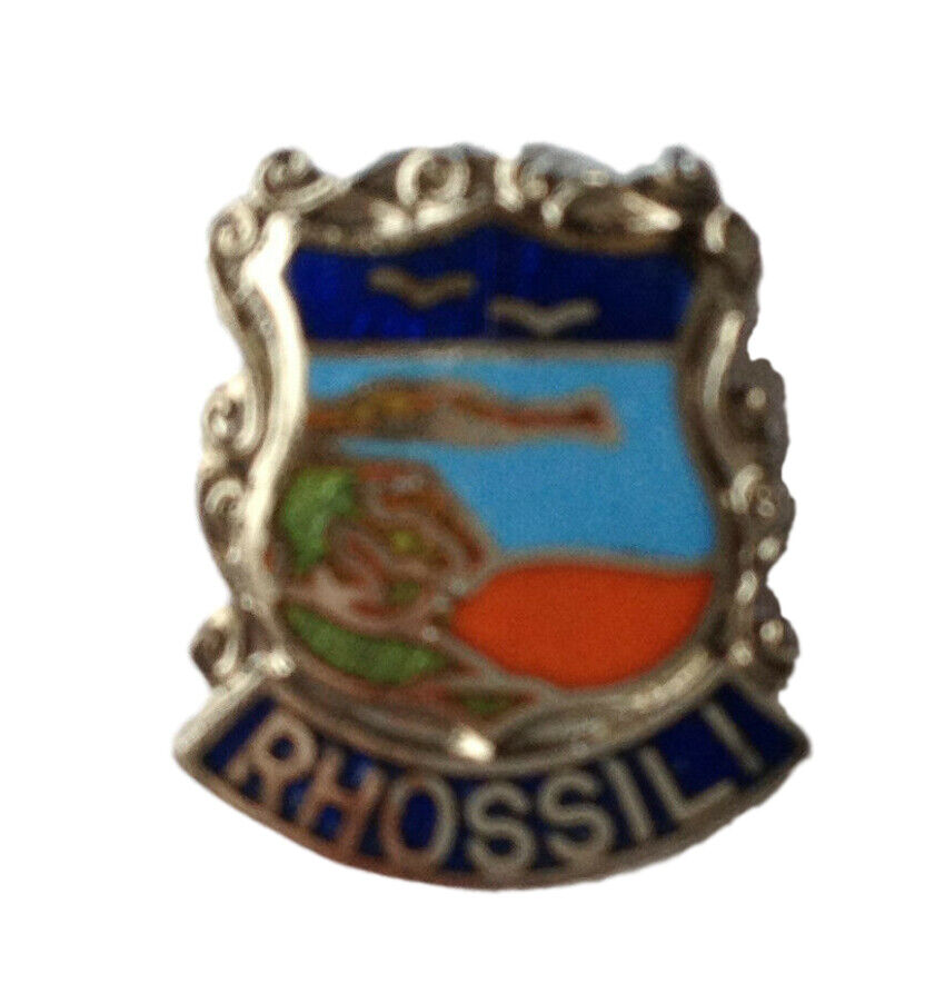 Rhossili Gower Peninsula Crest Quality Enamel Lapel Pin Badge