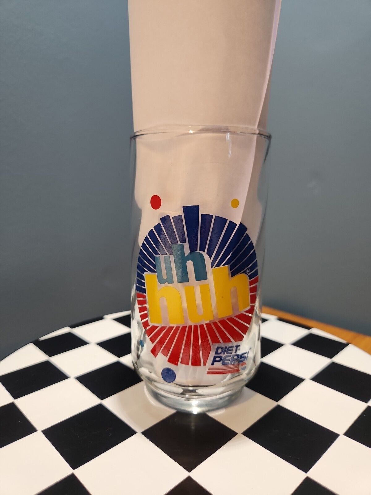 Vintage Diet Pepsi Glass - You Got The Right One Baby Uh Huh - Ray Charles