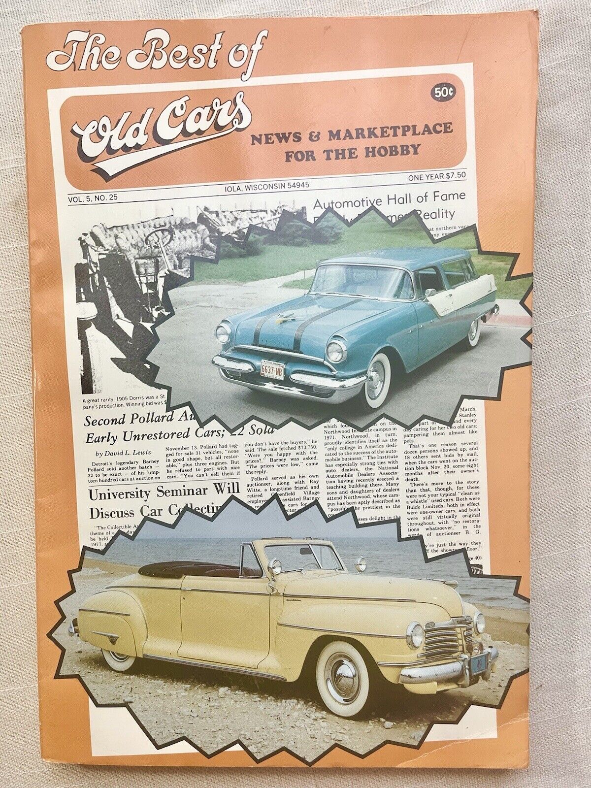 The Best of Old Cars Lola, WI:Krause publications Softcover.  toning throughout