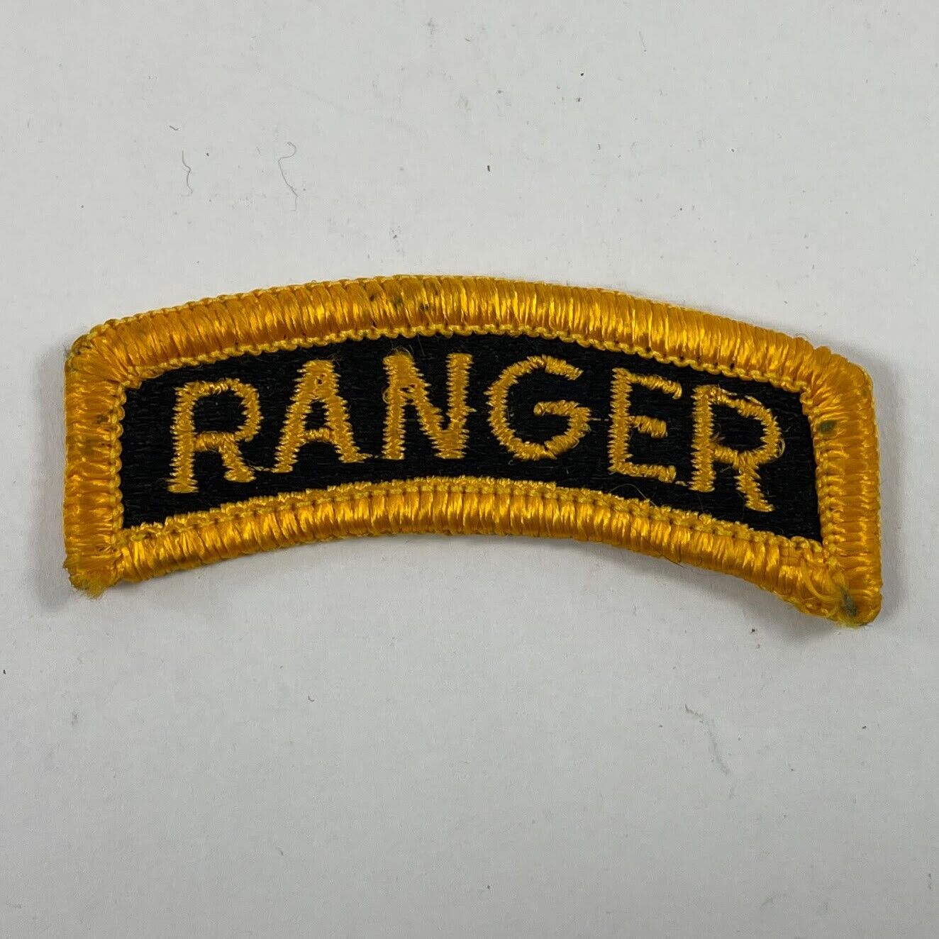 U.S. ARMY Ranger MILITARY EMBROIDERED PATCH YELLOW ON BLACK 2.25