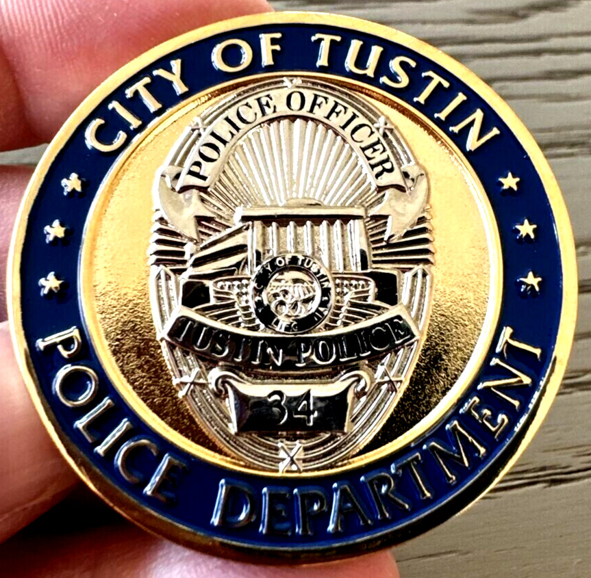 Ultra RARE City of Tustin Police Department K-9 Unit Limited Challenge Coin