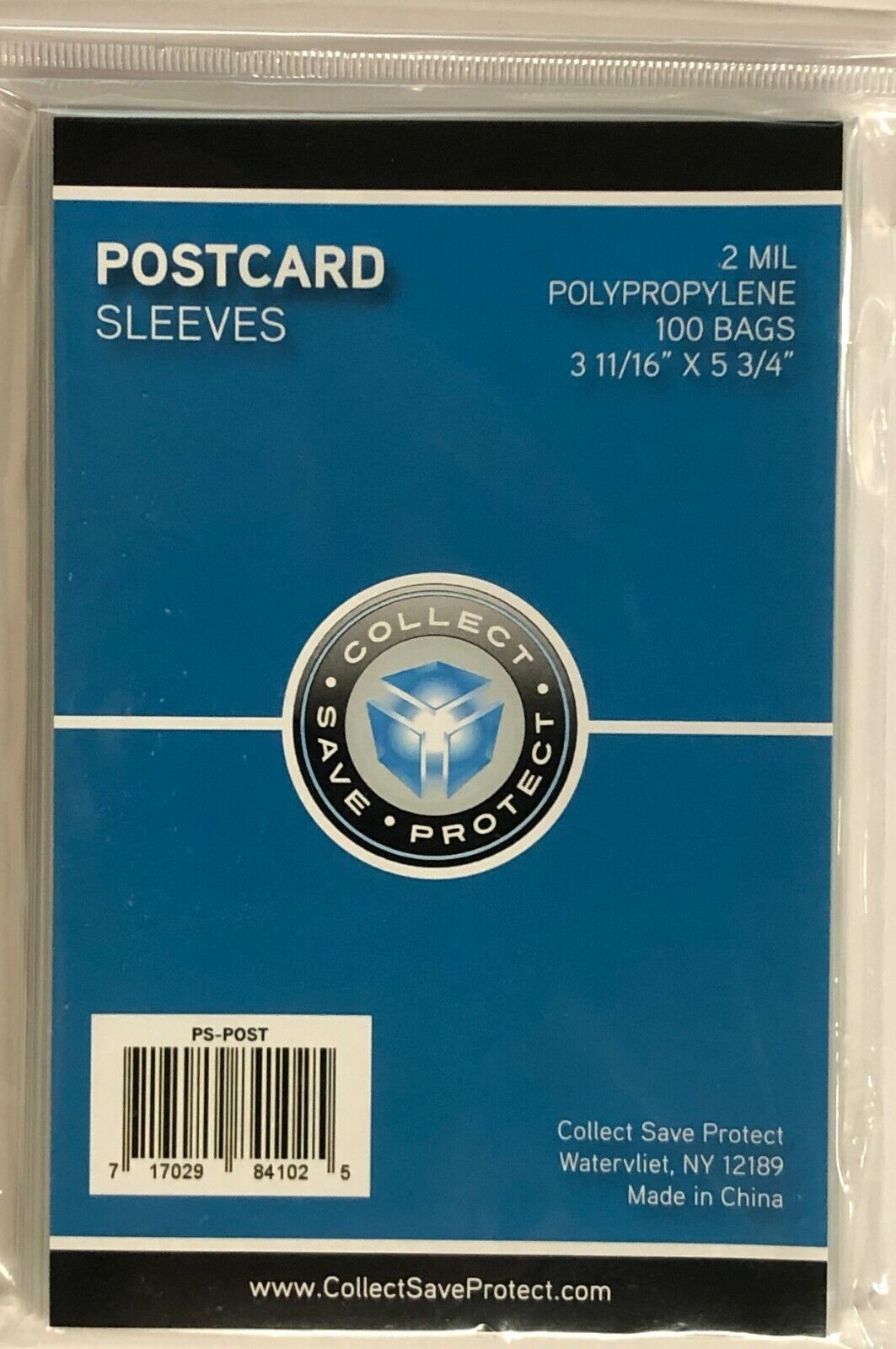 4000 CSP Soft Polypropylene Postcard Sleeves - 3 11/16 X 5 3/4 holders