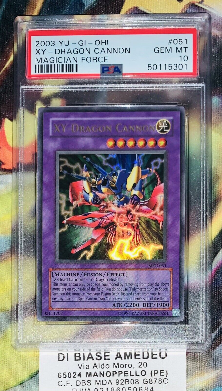  ️PSA 10 XY-DRAGON CANNON MFC-051 MAGICIAN FORCE 2003