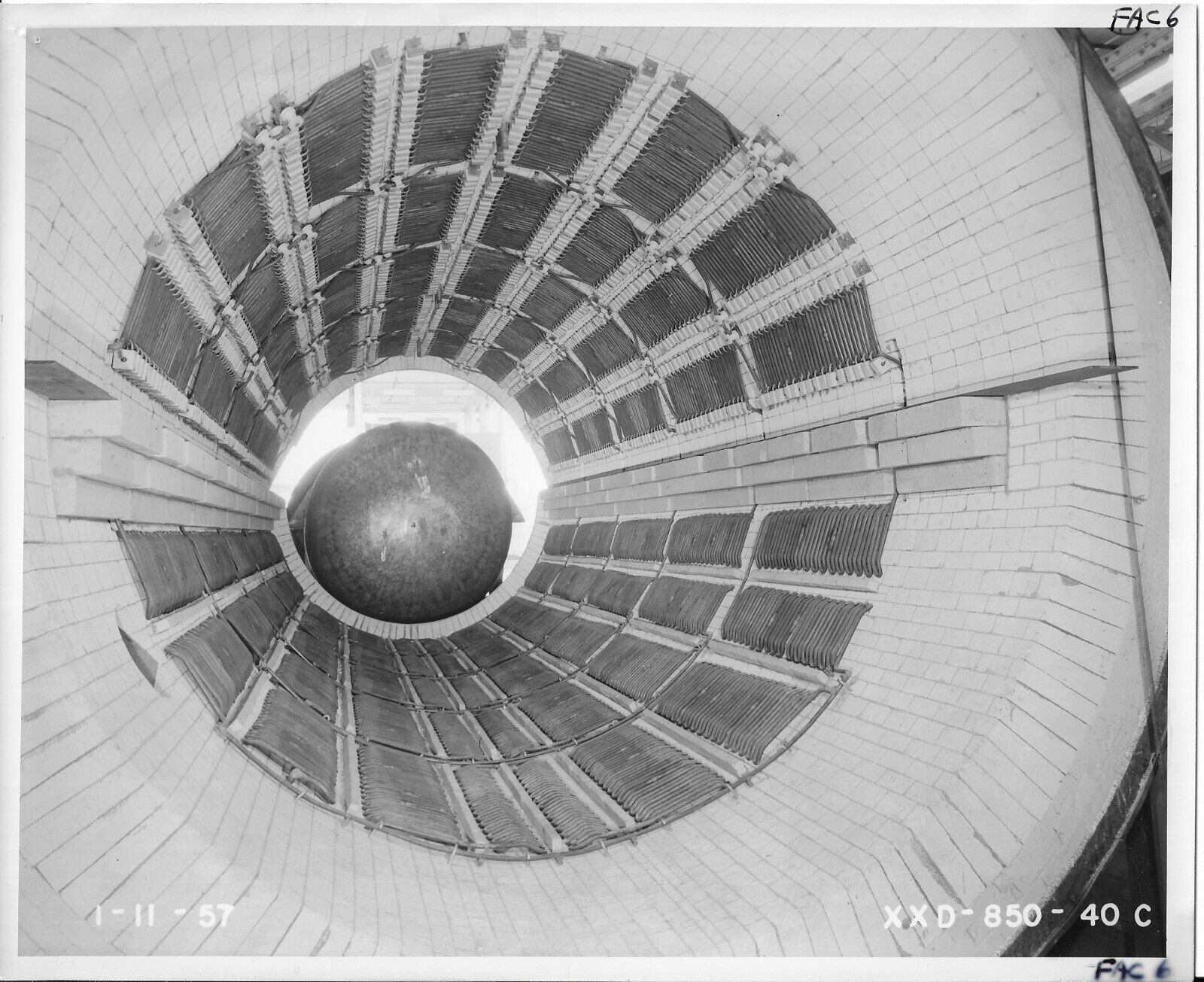 HEAT TREATING VACUUM FURNACE FOR SM-64 MISSILE 1957 8\