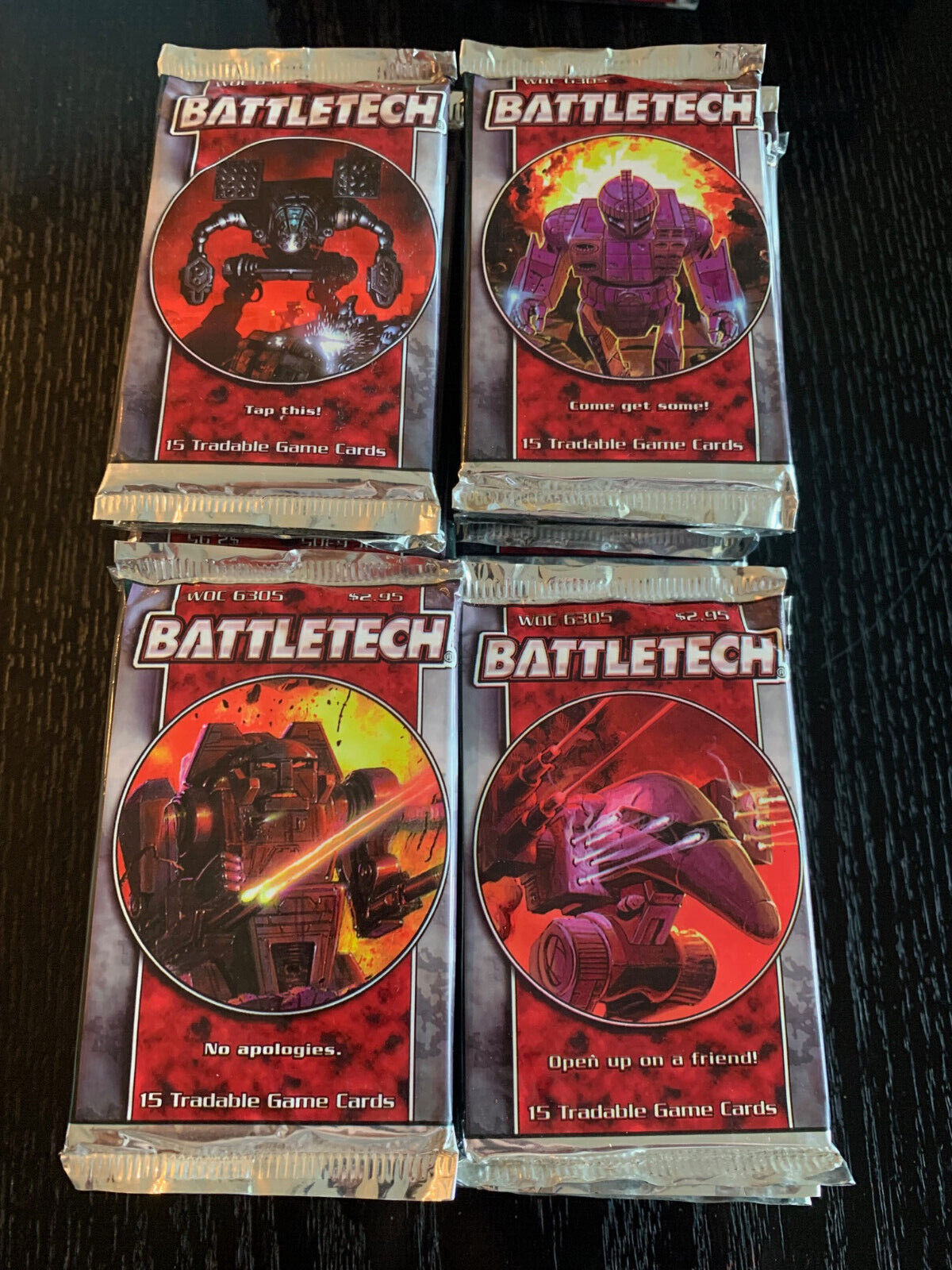 Sealed WOTC BATTLETECH CCG Unlimited Edition Booster Pack WOC 6305 45 Available