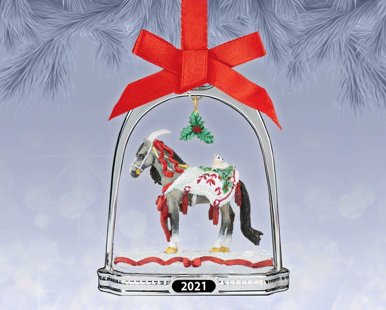 Breyer NEW * Arctic Grandeur Stirrup Ornament * Christmas Holiday Model Horse
