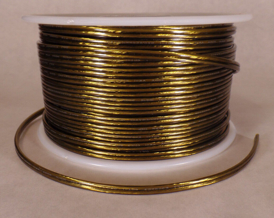 250 ft. Antique Brass 18/2 SPT-1 U.L Listed 2 Wire Plastic Covered Lamp Cord