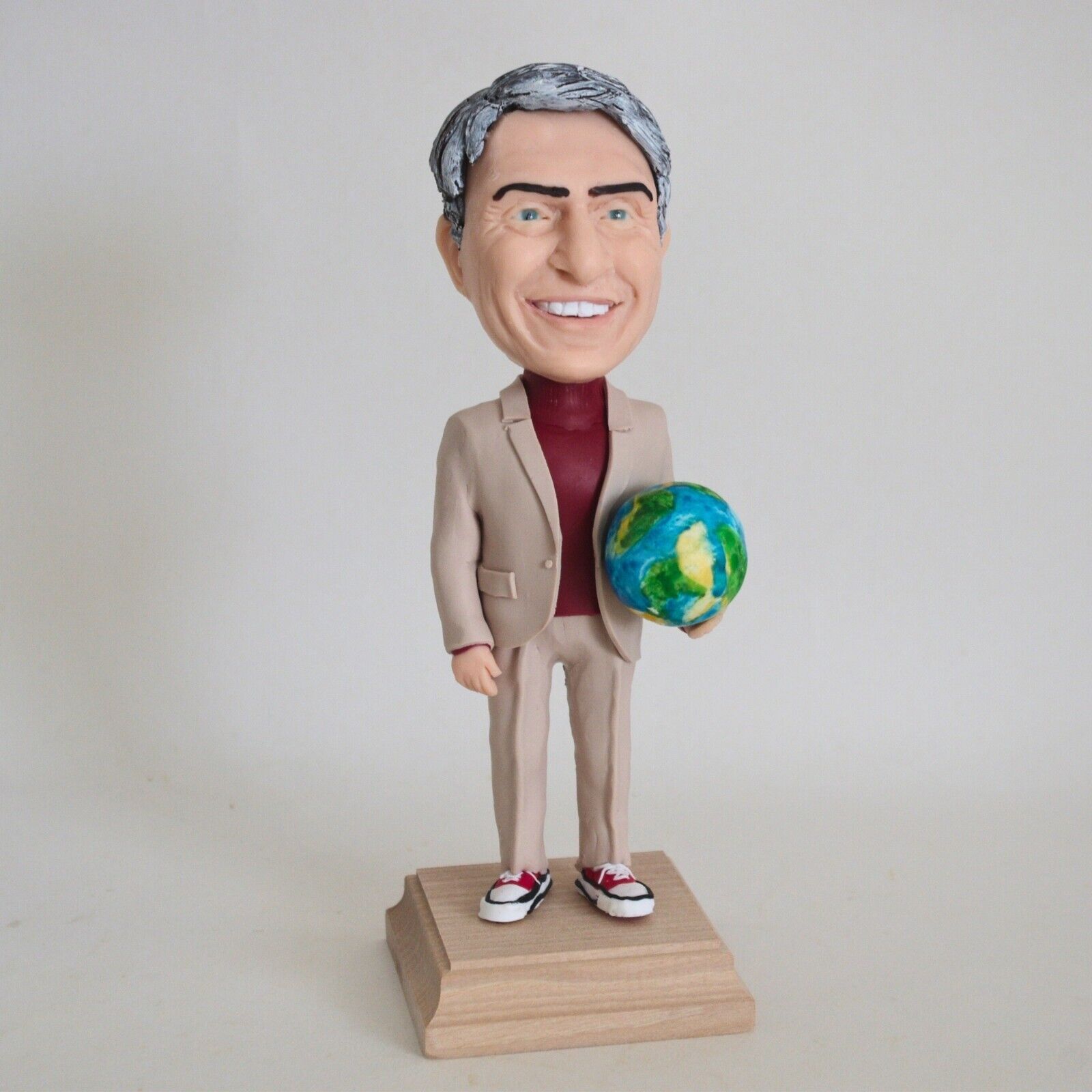 Carl Sagan Handmade Figurine - Tribute To The Iconic Astronomer And Scientist