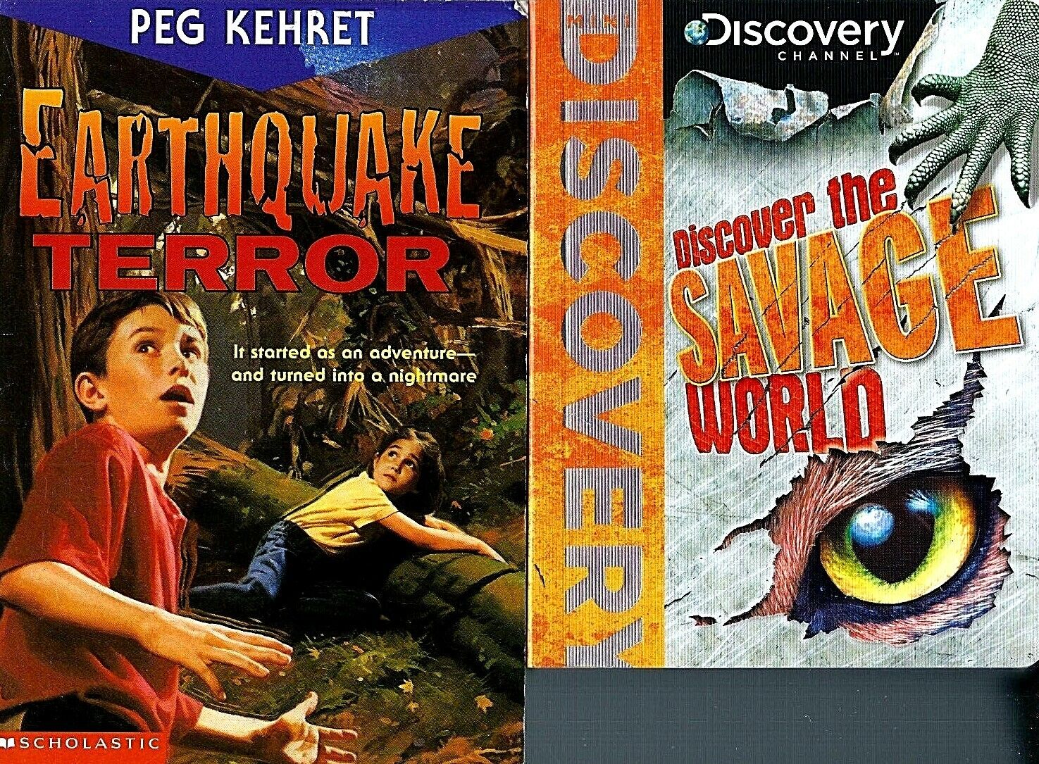 2 Kids Books on Natural Disasters Discover the Savage World & Earthquake Terror
