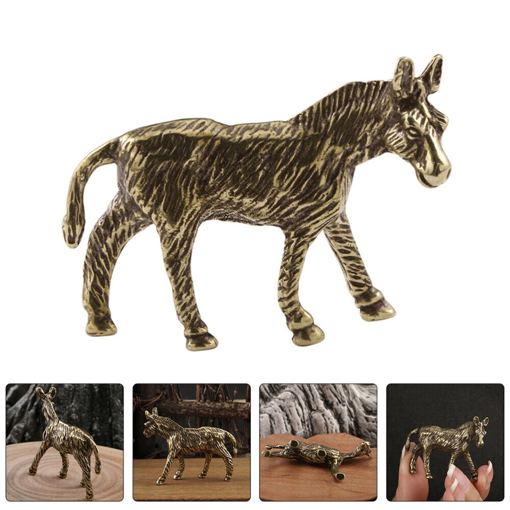 Farm Animal Ornament Standing Donkey Model Animal Cognitive Model