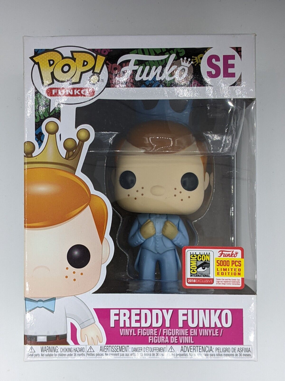 FUNKO POP Funko SE Freddy Funko Blue Tuxedo Dumb & Dumber SDCC 2018 LE 5000