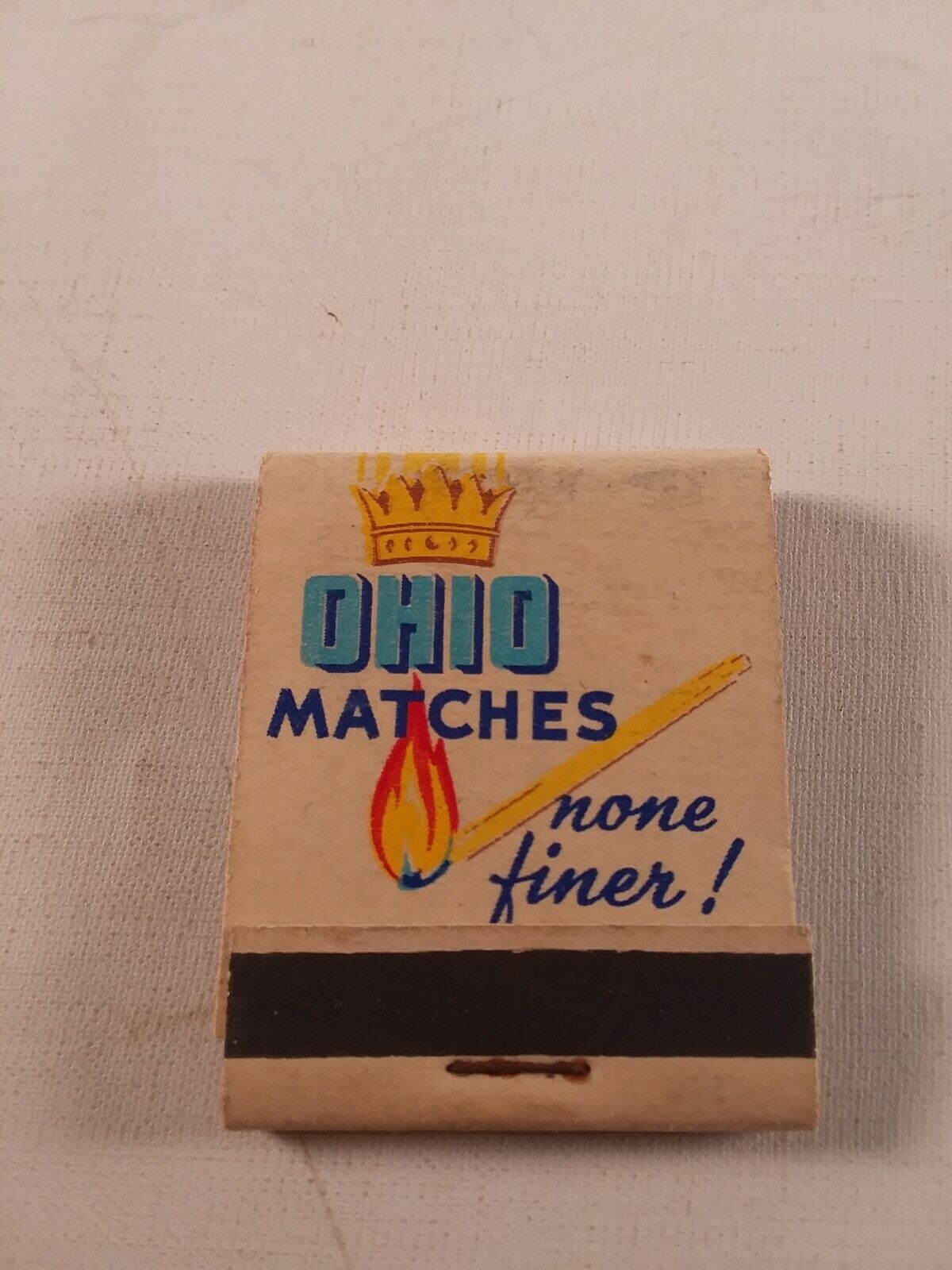 Vtg ohio matches Ohio blue tip matchbook 
