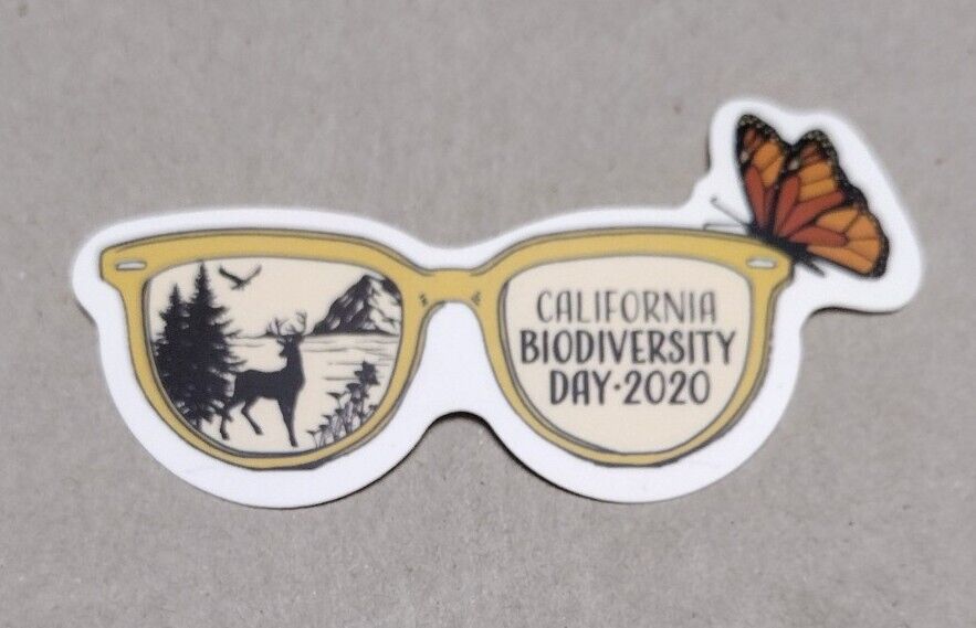 California Biodiversity Day 2020 Sunglasses Sticker - Travel Tourist Scrapbook