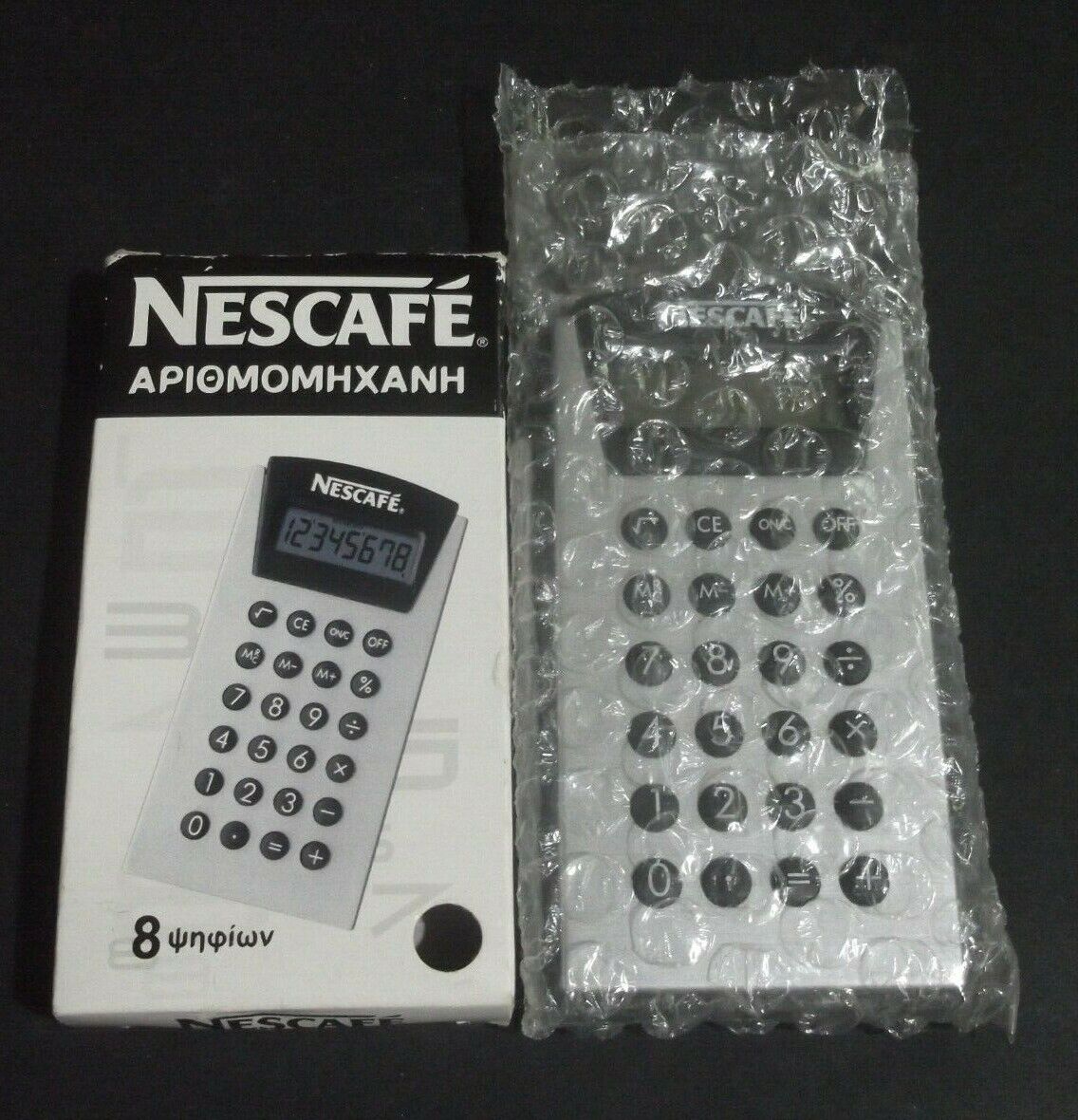 VINTAGE ADVERTISING 1980\'s NESCAFE CALCULATOR vintage promo item collectible NEW