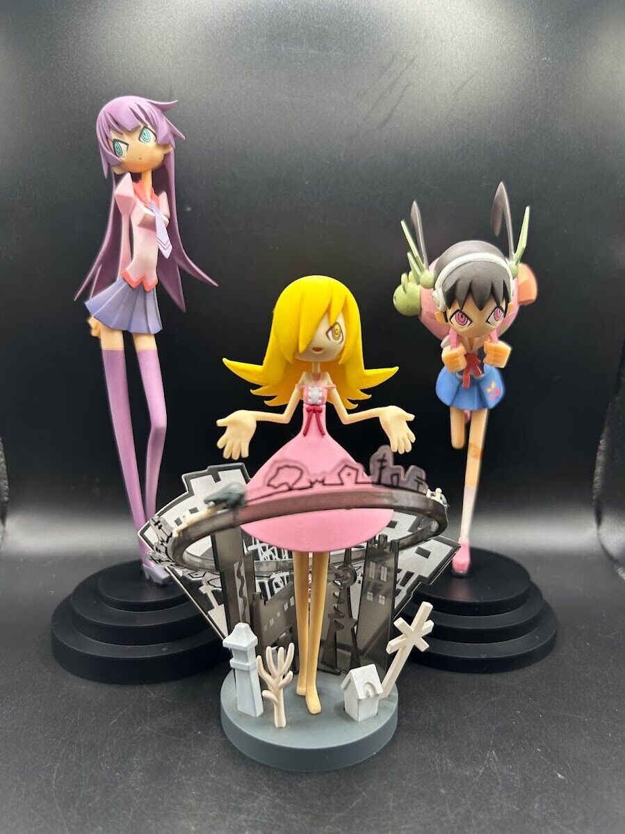 Bakemonogatari Hitagi, Shinobu & Mayoi Hachikuji Figure Ueda Hajime Set