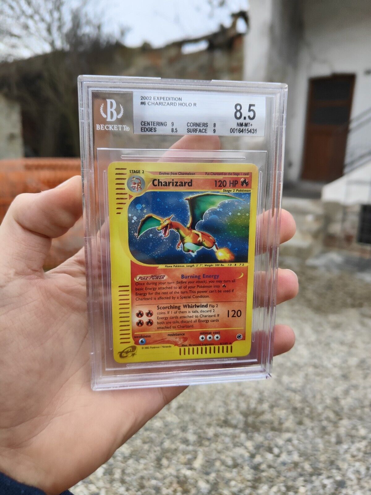 CHARIZARD EXPEDITION  6/165 BGS 8.5 STRONG holo Pokemon Cards