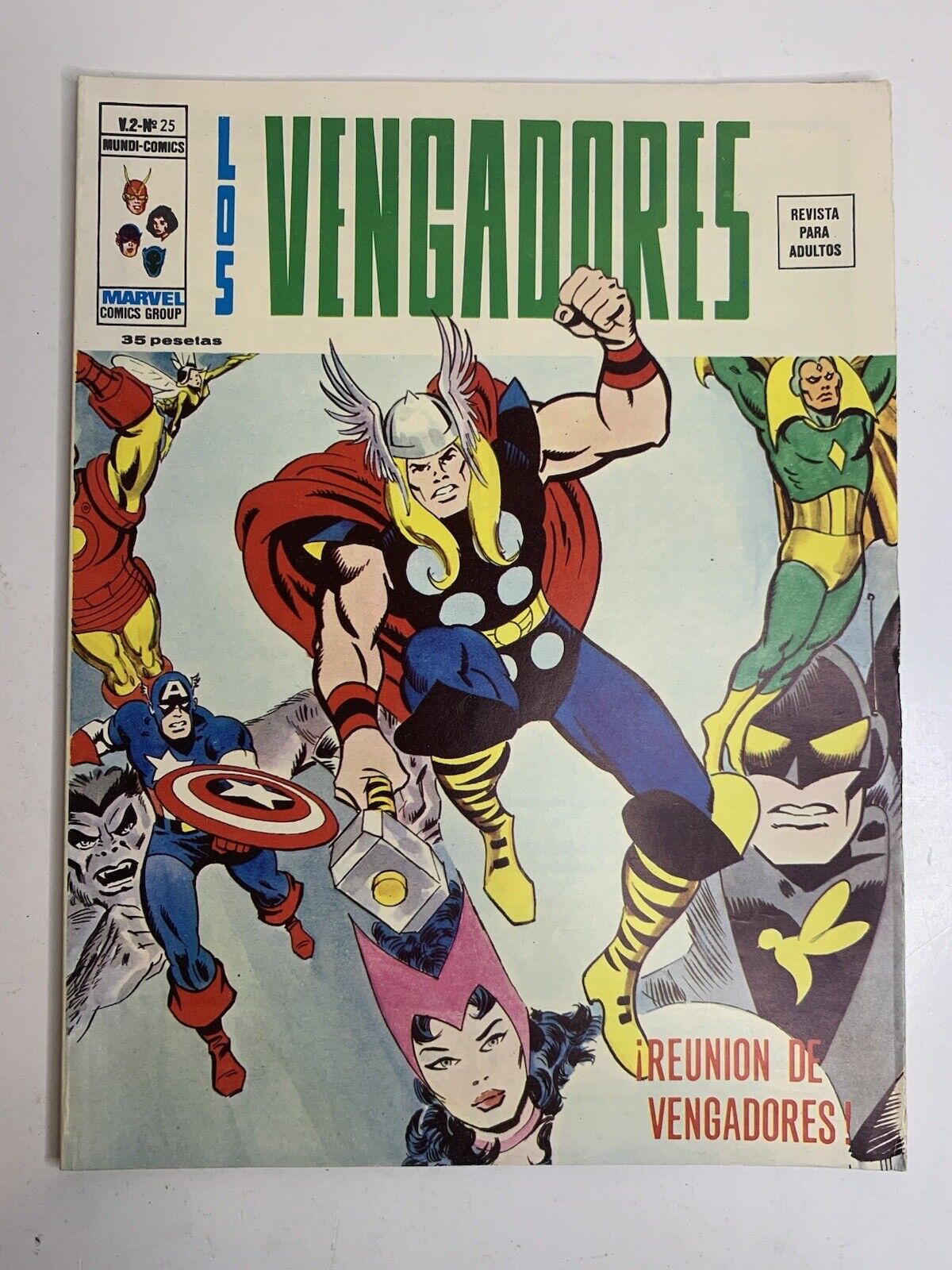 The Avengers Los Vengadores Mundi Comics Vol 2 #25 Spanish 