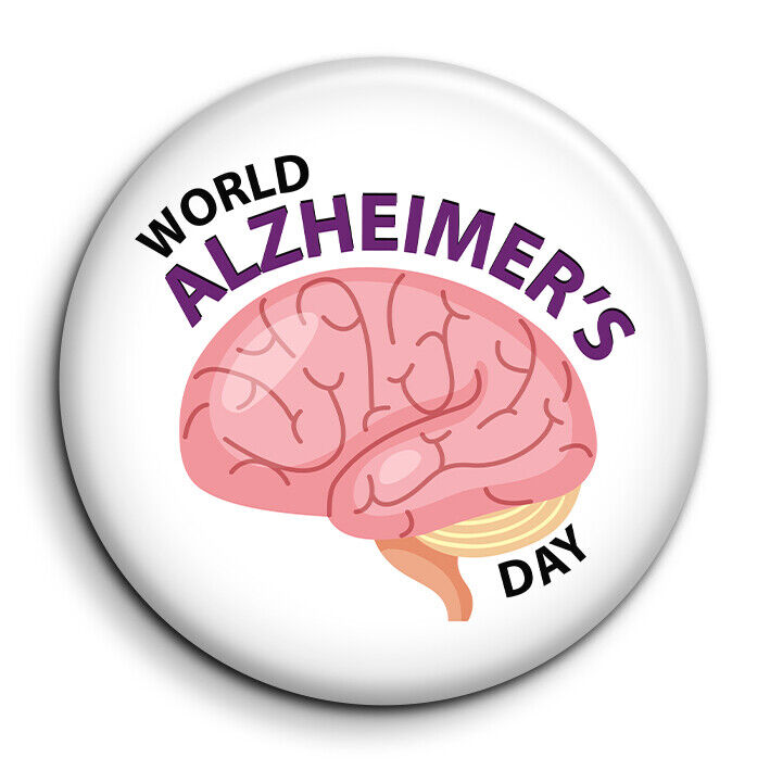 world alzheimer's day 1 Signe Durée Symptôme Magnet Personnalisé 56mm Photo