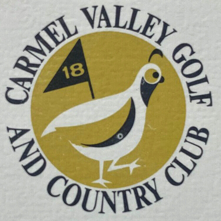 Vintage 1971 Carmel Valley Golf Country Club Price Fee Schedule California