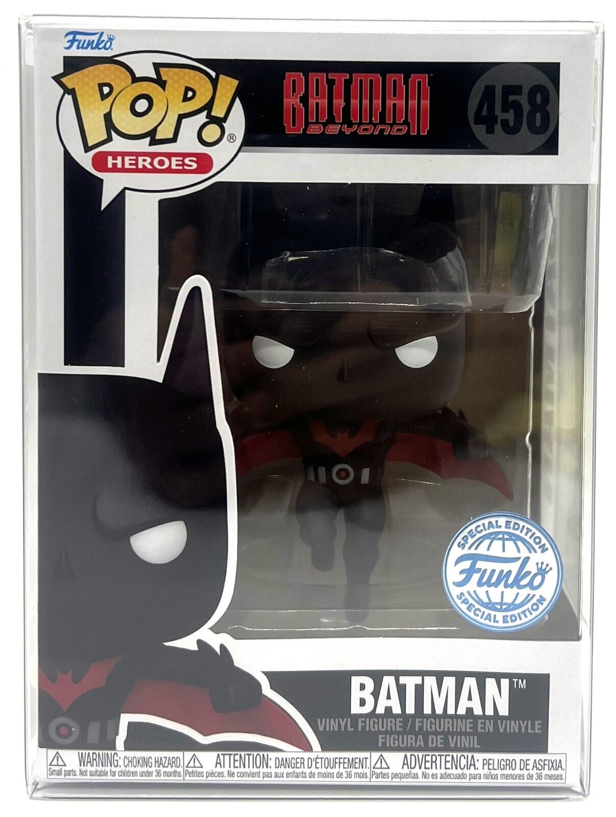 Funko Pop DC Batman Beyond Batman #458 Special Edition with POP Protector