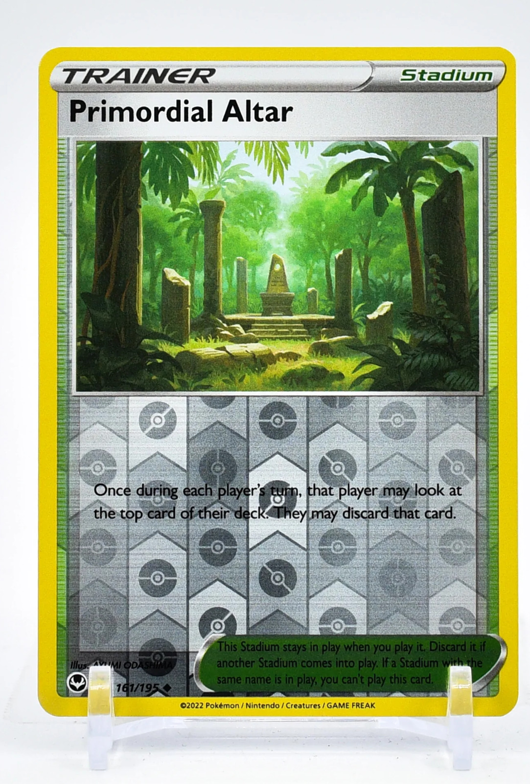 Primordial Altar 161/195 Reverse Holo Silver Tempest Pokemon Card TCG Pack Fresh