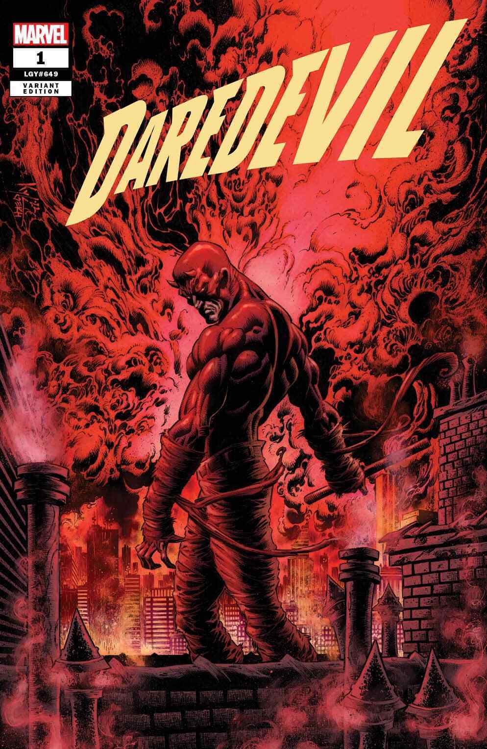 DAREDEVIL #1 (KYLE HOTZ VARIANT)(2022) COMIC BOOK ~ Marvel Comics