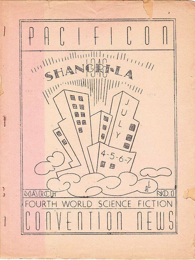 PACIFICON SHANGRI-LA 1946 progress report #1 - two Forrest J Ackerman features.