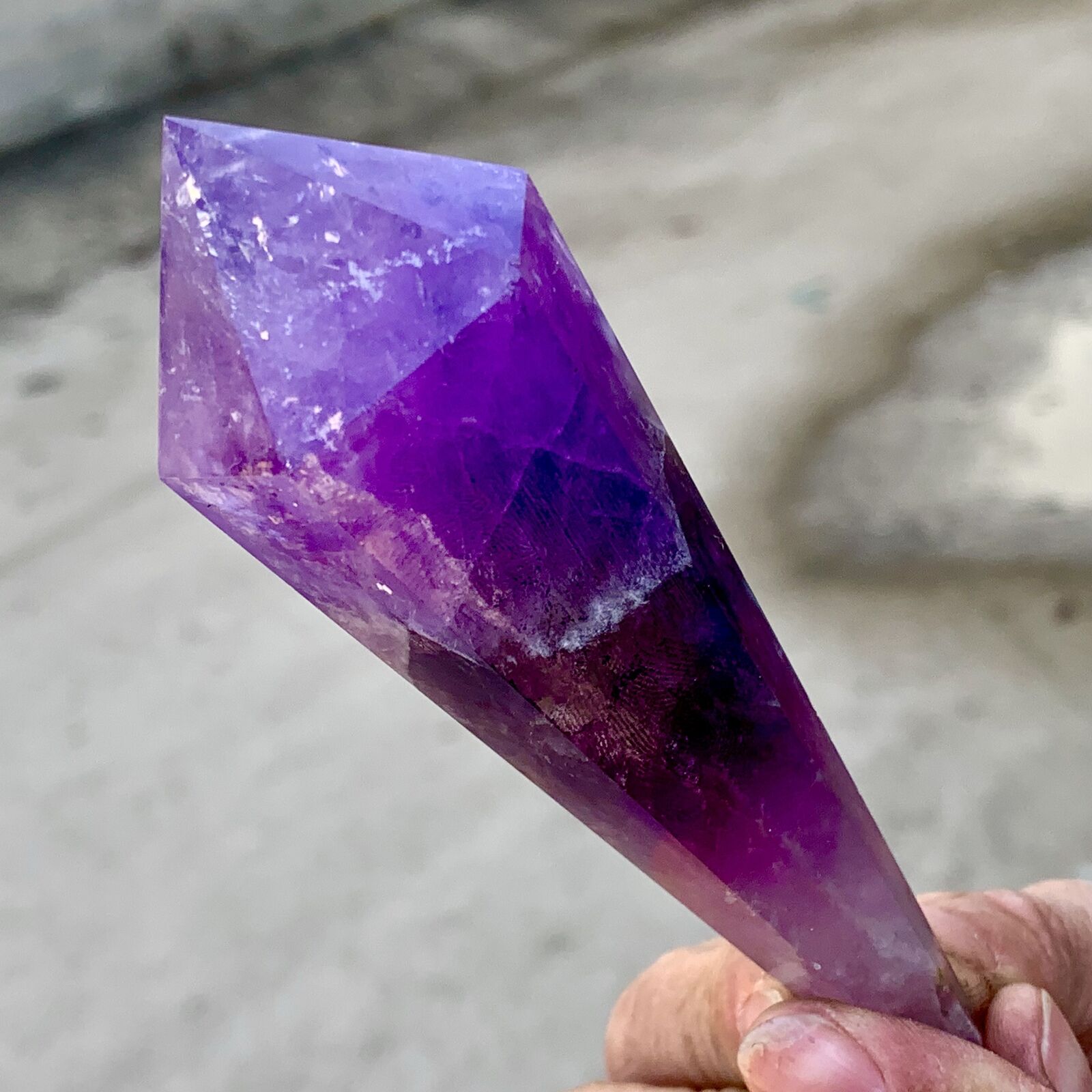 115G Natural Dream Amethyst Quartz Crystal Single End Magic WandTargeted Therapy
