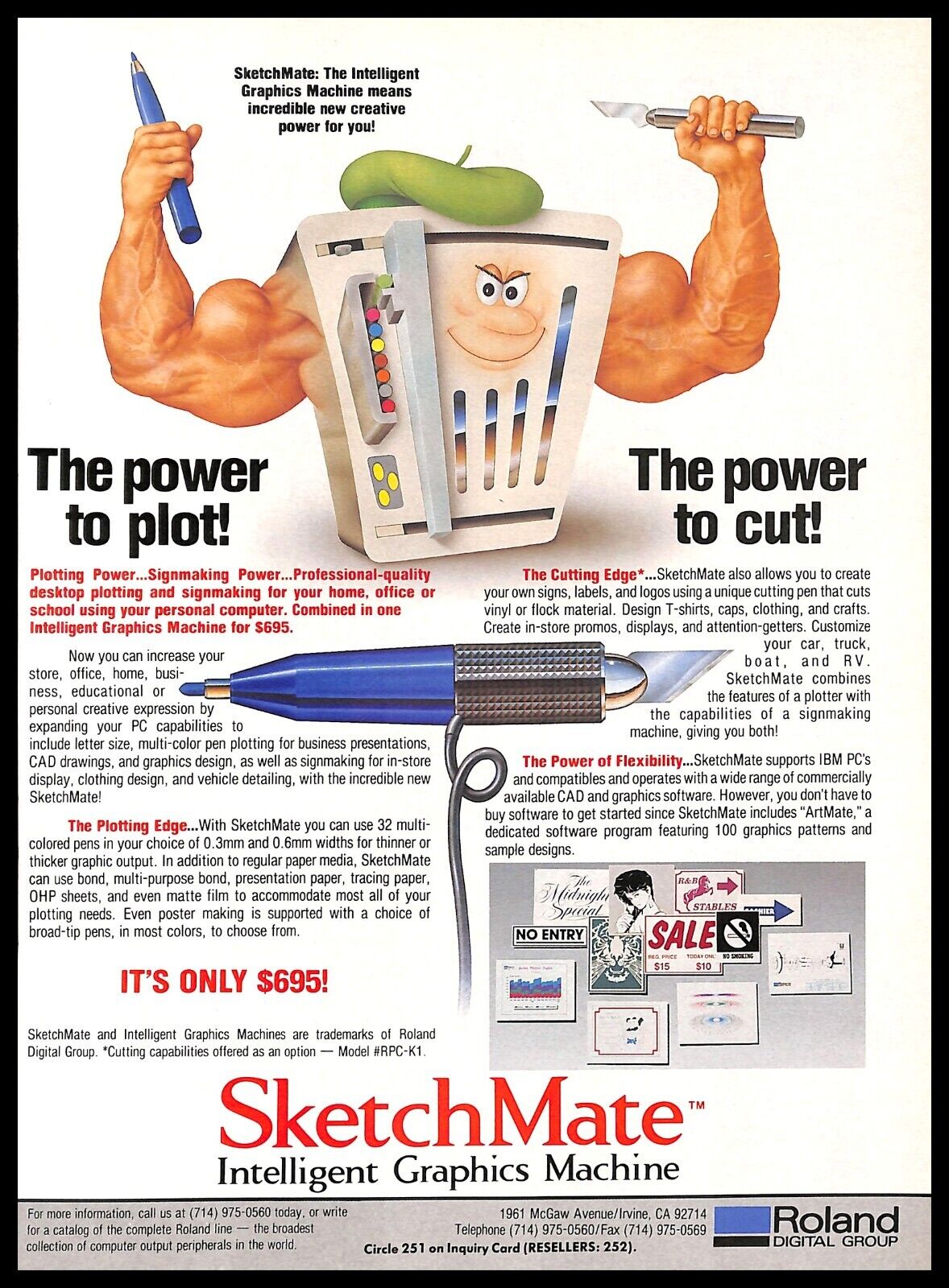 1991 Sketchmate Intelligent Graphics Machine PRINT AD Retro Computers PC