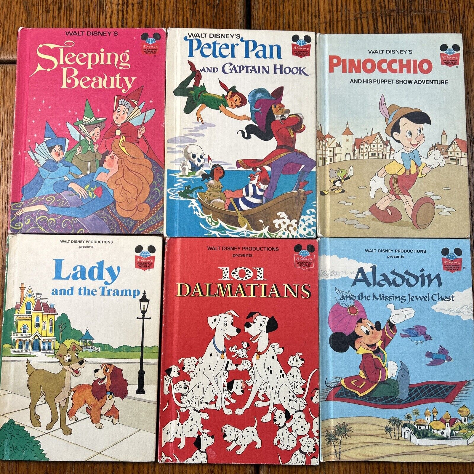 Lot Of 6 Walt Disneys Wonderful World Of Reading Childrens Books Peter Pan