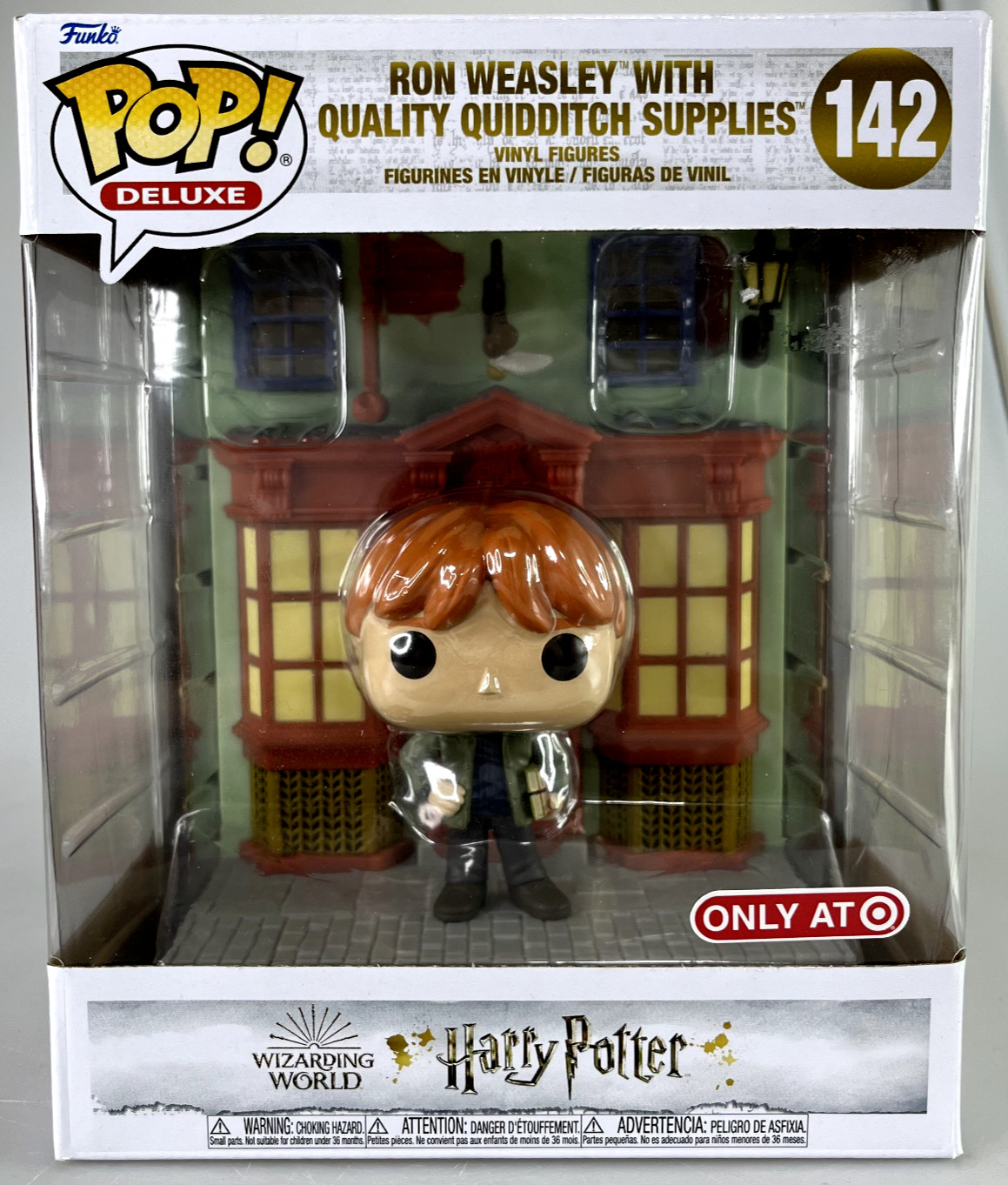 Funko Pop Deluxe Ron Weasley with Quality Quidditch Supplies 142  New