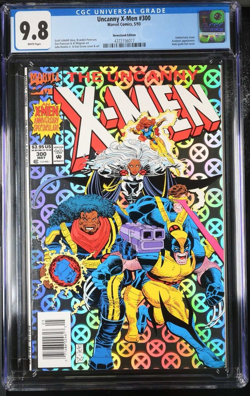 Uncanny X-Men #300 Newsstand CGC 9.8 NM/M Anniversary Issue John Romita Jr. RARE