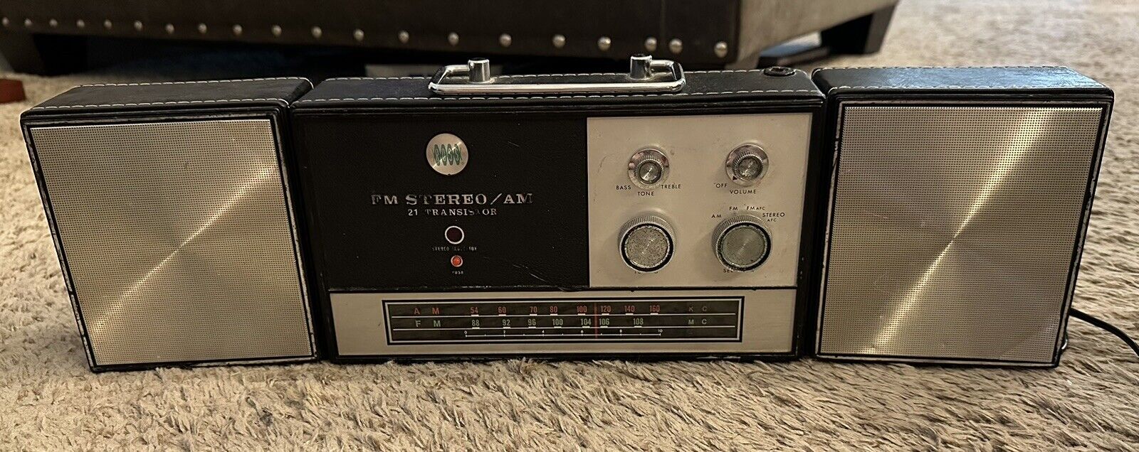 Vintage Ross 21 Transistor RE-5020 Twin Speaker Radio Japan - Works No Static