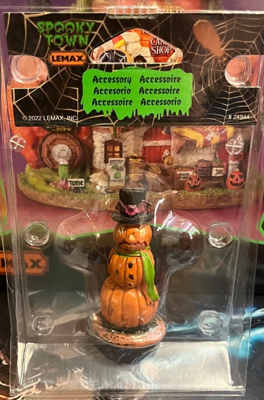 Lemax Spooky Town Halloween Pumpkin Snowman Figurine - BRAND NEW IN BOX