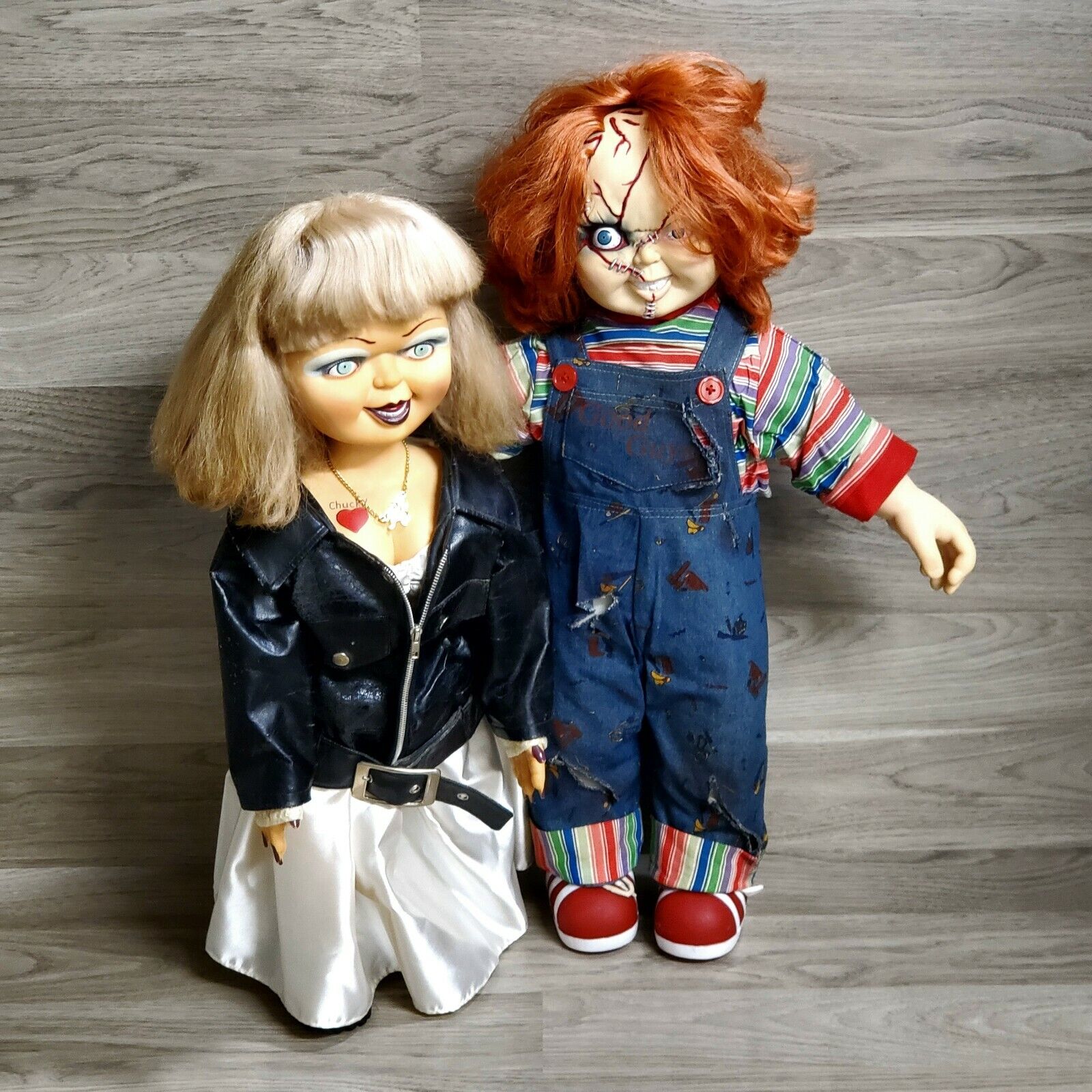 READ🔻 Bride of Chucky Life Size Chucky & Tiffany Dolls 1998 1999 Plastic Plush