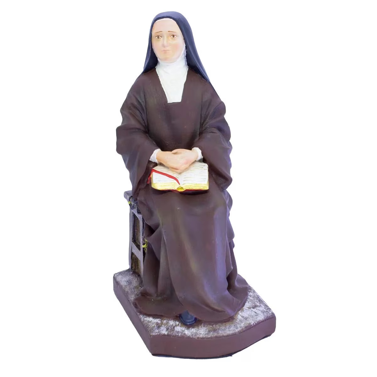 Saint Therese of Lisieux Seated - Statue Teresa of the Child Jesus in Polychrome