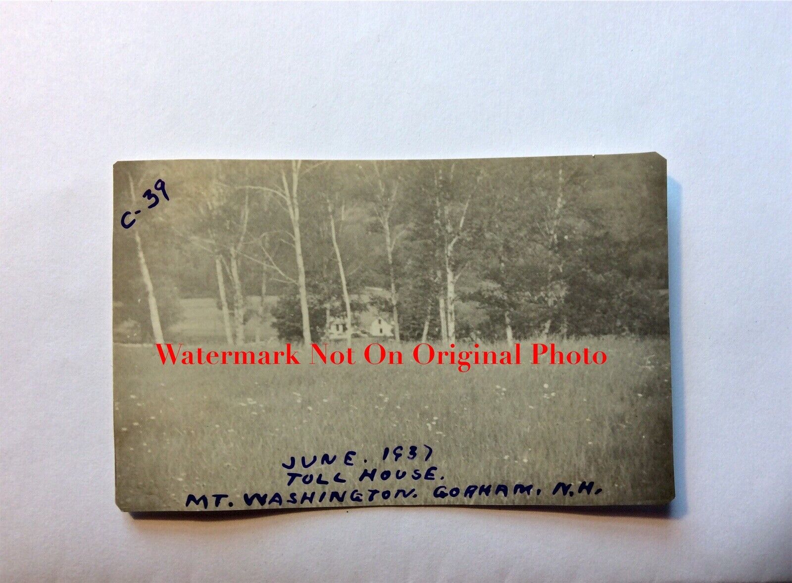Antique Original Photo Toll House Mt. Washington Gorham New Hampshire June 1937