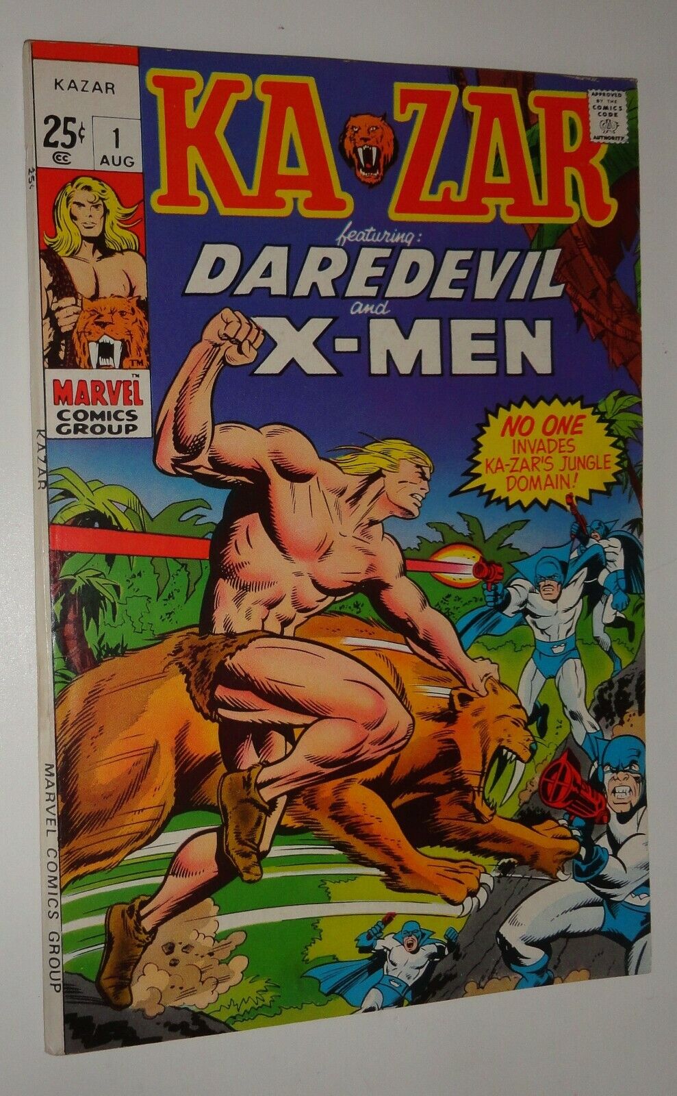KA-ZAR #1 68 PAGE GIANT 9.0/9.2 WHITE PAGES  1970 DAREDEVIL AND X-MEN