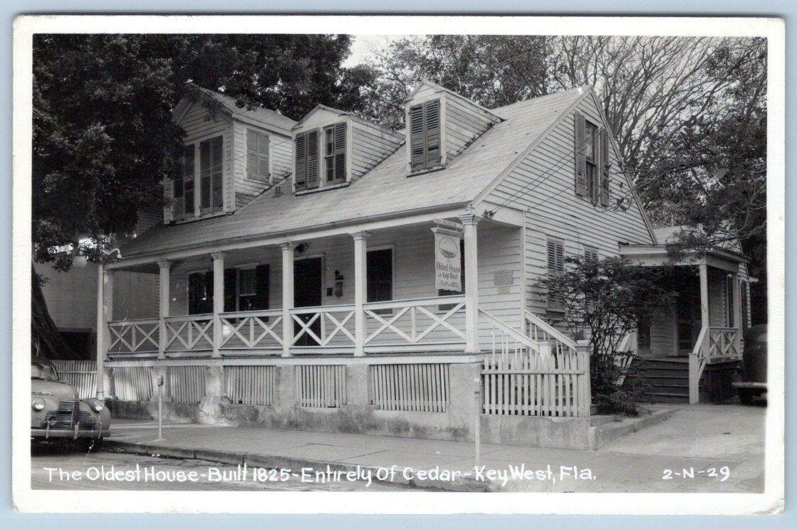 1951 RPPC KEY WEST FLORIDA*OLDEST HOUSE*FIGHT INFANTILE PARALYSIS CANCELLATION
