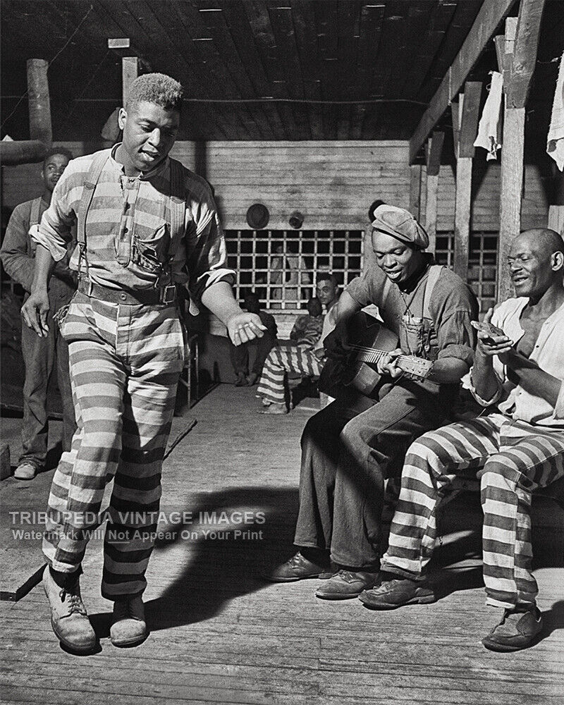 Vintage 1941 Photo - Convict Camp Dancing - Green County, Georgia - Jack Delano