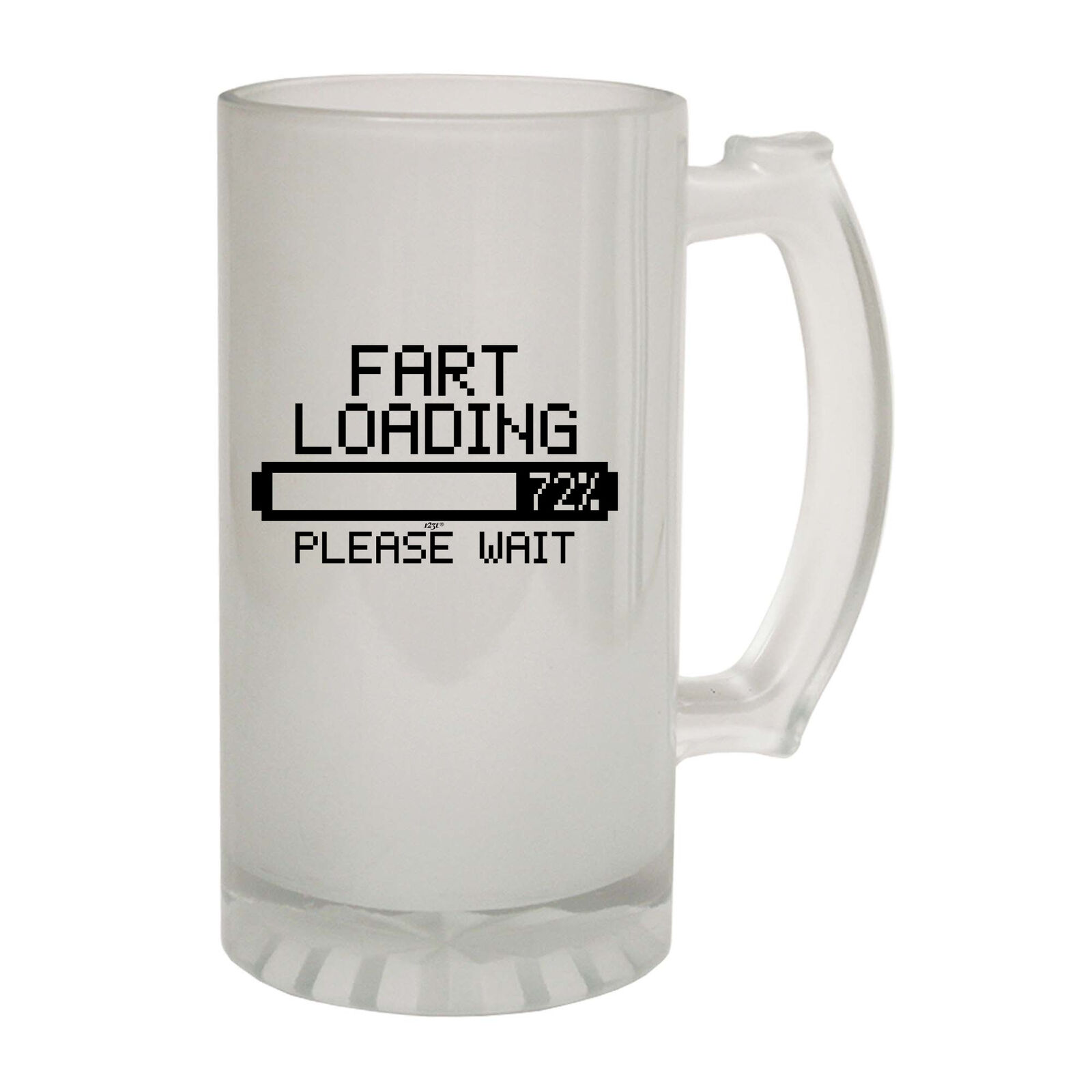 Fart Loading Novelty Funny Gift Frosted Glass Beer Stein Steins - Gift Boxed