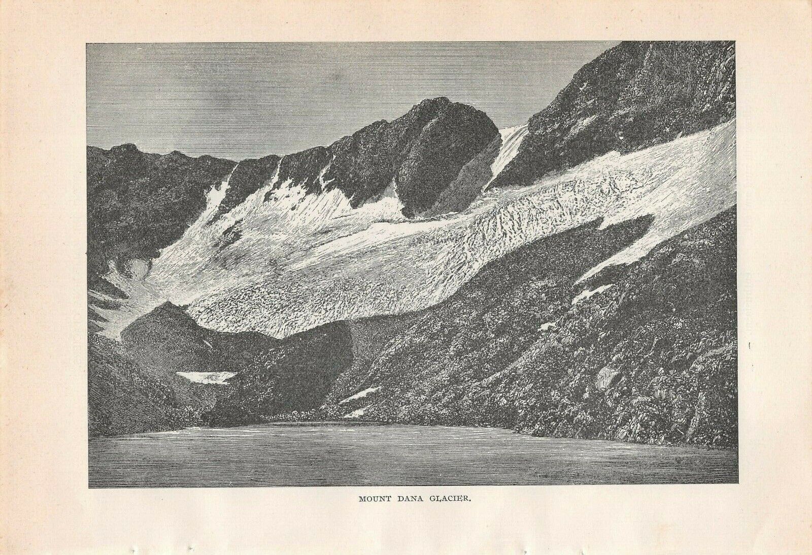1893 account Mount Shasta Mount Dana GLACIERS Yosemite Northern California ILLUS