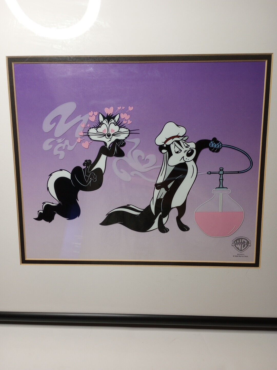 Warner Brothers PEPE LE PEW Loves You 1996  Animation Art LIMITED /2500 Sericell