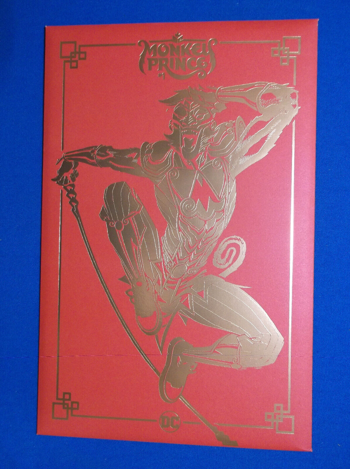 MONKEY PRINCE # 1 - NM 9.4 - GOLD FOIL RED ENVELOPE CARD STOCK VARIANT - CHANG