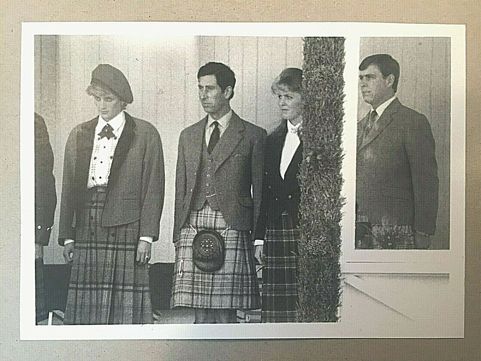 Princess Di ~Prince Charles, Andrew 5x7 Photo REPRINT 9/6/86 Highland Games RARE