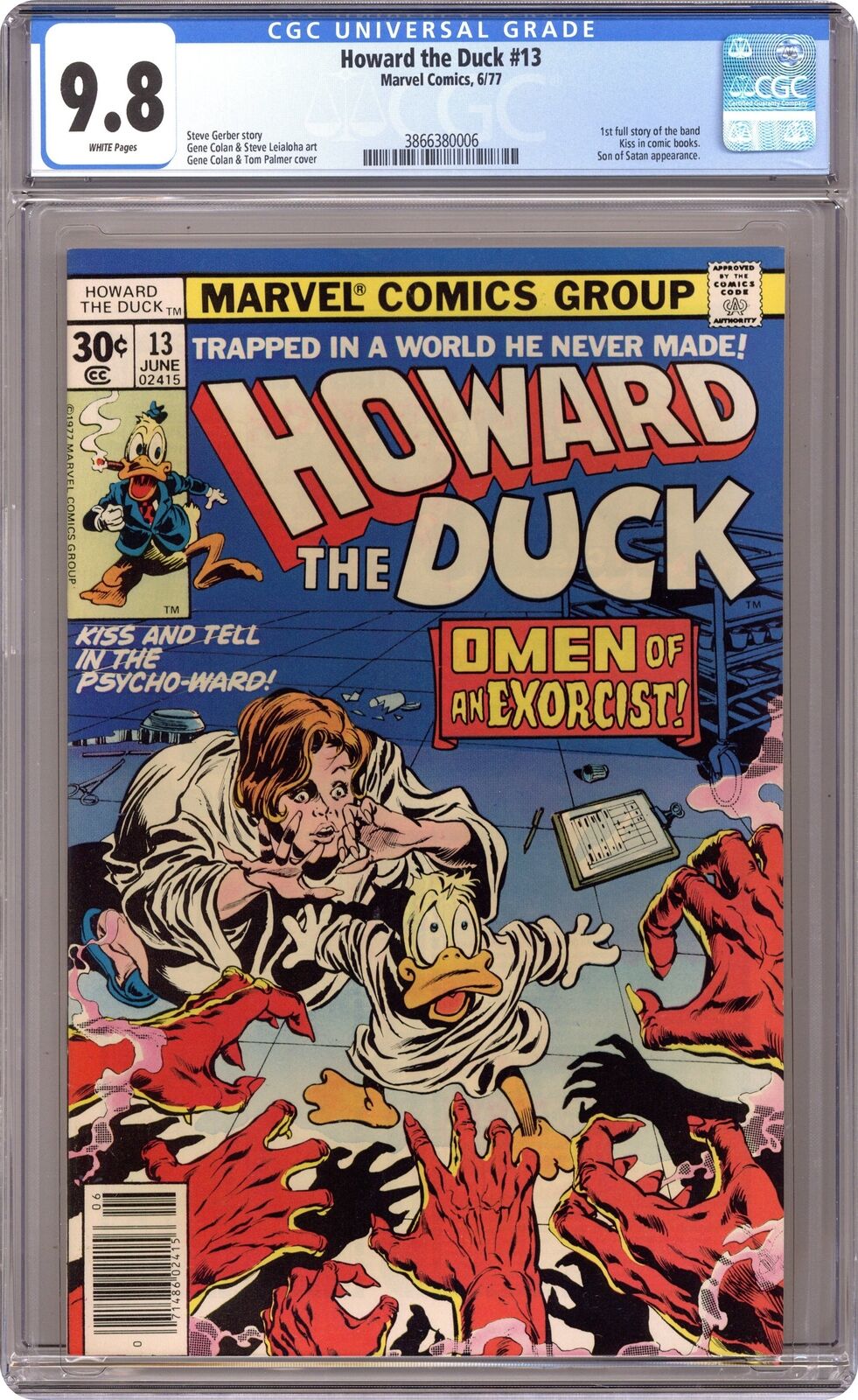 Howard the Duck #13 CGC 9.8 1977 3866380006 1st full app. KISS
