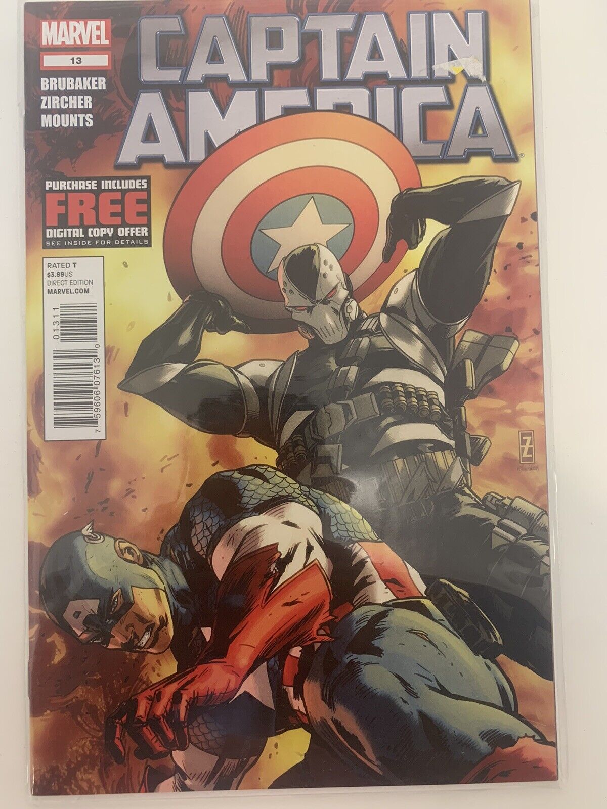 Captain America ~ No. 13, Aug. 2012 ~ First Printing ~ Marvel