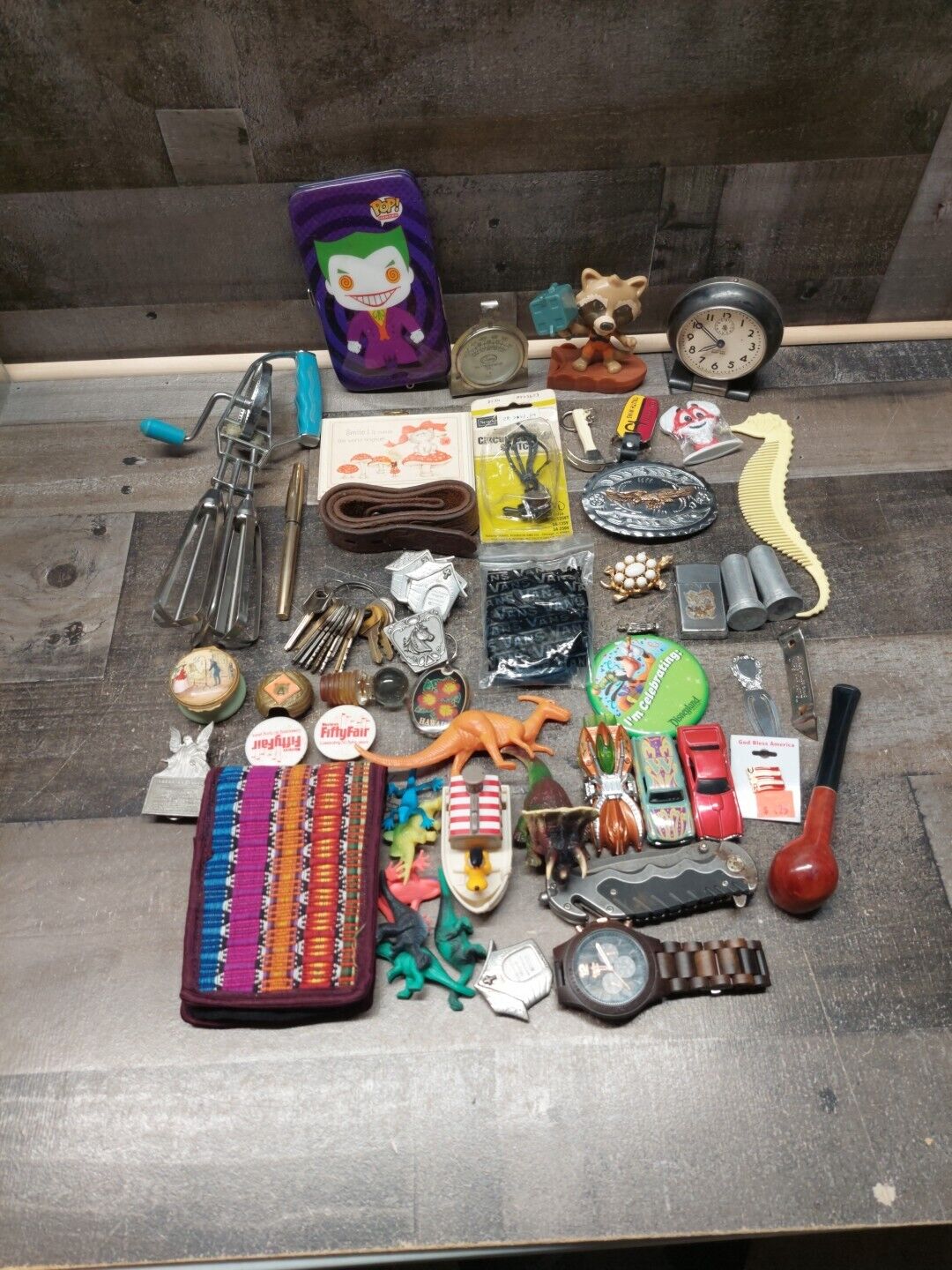 Miscellaneous Items And Various Pieces Bric A Brac Junk Drawer Lot